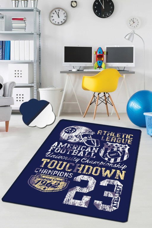 Covor, Athletic League  , 80x120 cm, Catifea, Multicolor