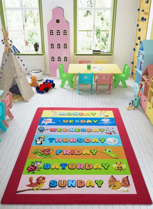 Covor, The Week, 133x190 cm, Poliamida, Multicolor