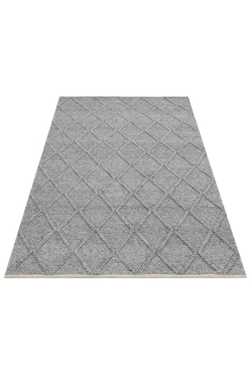 Covor, Diamond Grey, 170x240 cm, Lana, Gri
