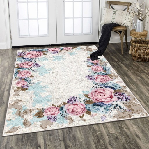 Covor, ELS1821, 80x150 cm, Catifea, Multicolor
