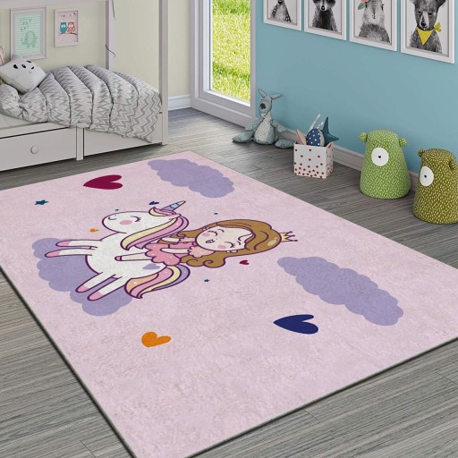 Covor pentru copii, Hmı Kdc-19, 100x140 cm, Multicolor
