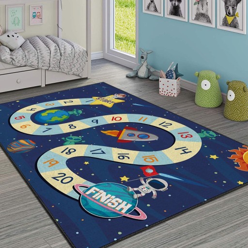 Covor pentru copii, Hmı Kdc-20, 100x140 cm, Multicolor