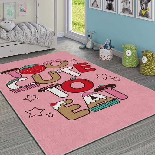 Covor pentru copii, Hmı Kdc-27, 100x140 cm, Multicolor