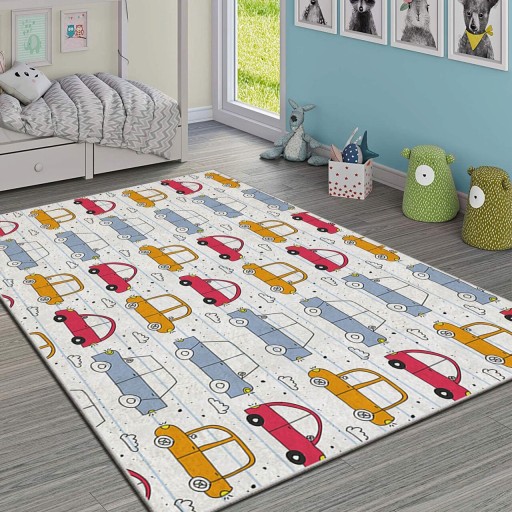 Covor pentru copii, Hmı Kdc-33, 100x140 cm, Multicolor