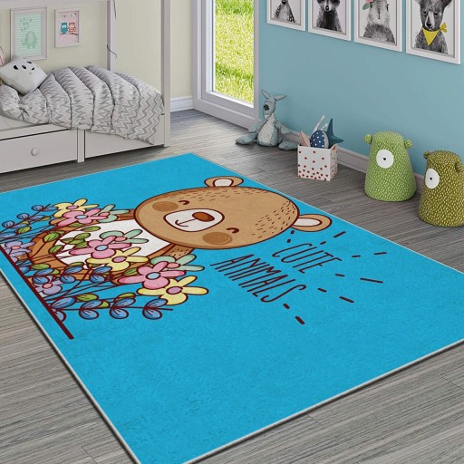 Covor pentru copii, Hmı Kdc-54, 100x140 cm, Multicolor