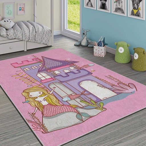 Covor pentru copii, Hmı Kdc-58, 100x140 cm, Multicolor