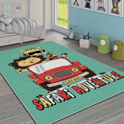 Covor pentru copii, Hmı Kdc-74, 100x140 cm, Multicolor