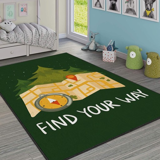 Covor pentru copii, Hmı Kdc-81, 100x140 cm, Multicolor