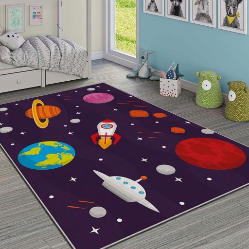 Covor pentru copii, Hmı Kdc-108, 100x180 cm, Multicolor