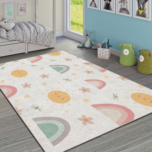 Covor pentru copii, Hmı Kdc-44, 100x180 cm, Multicolor