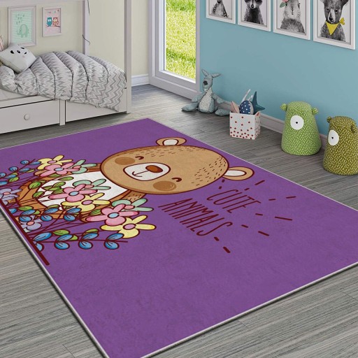 Covor pentru copii, Hmı Kdc-59, 100x180 cm, Multicolor
