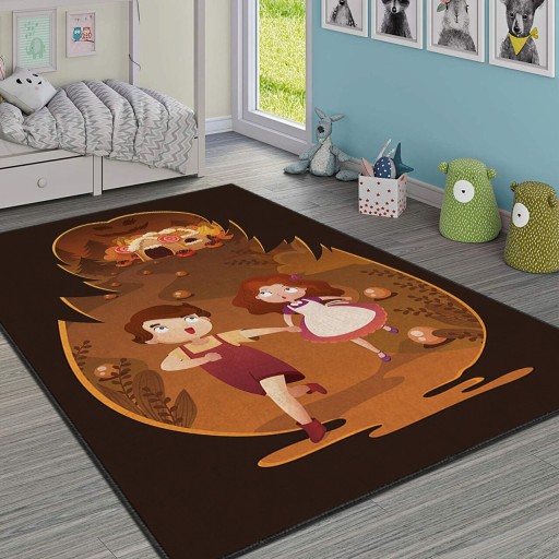 Covor pentru copii, Hmı Kdc-67, 100x180 cm, Multicolor