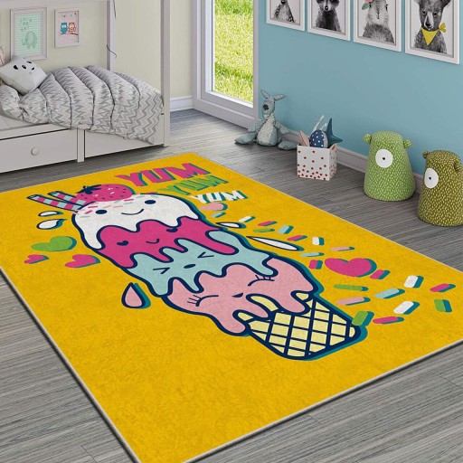 Covor pentru copii, Hmı Kdc-72, 100x180 cm, Multicolor