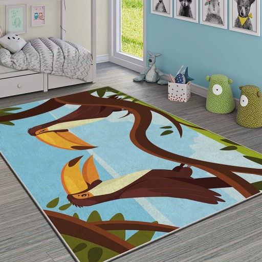 Covor pentru copii, Hmı Kdc-69, 100x180 cm, Multicolor