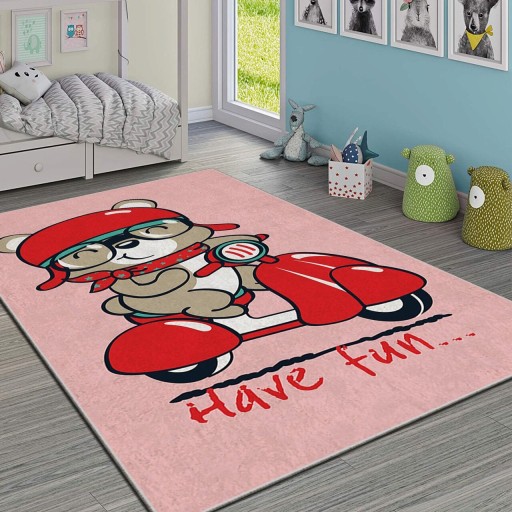 Covor pentru copii, Hmı Kdc-73, 100x180 cm, Multicolor