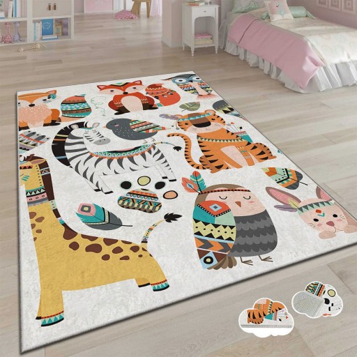 Covor pentru copii, Alho Chl-14A, 120x180 cm, Multicolor
