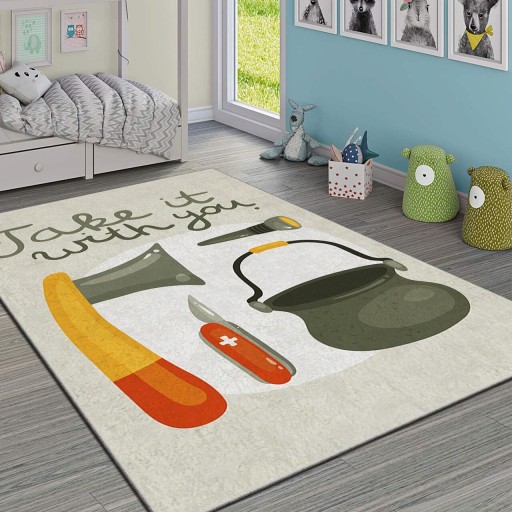 Covor pentru copii, Hmı Kdc-80, 120x180 cm, Multicolor