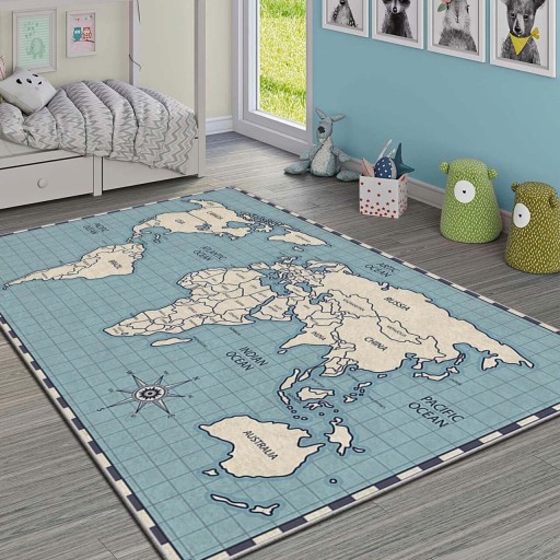Covor pentru copii, Hmı Kdc-83, 120x180 cm, Multicolor