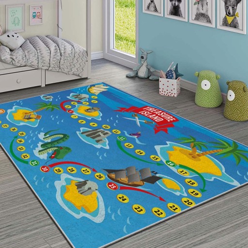 Covor pentru copii, Hmı Kdc-86, 120x180 cm, Multicolor