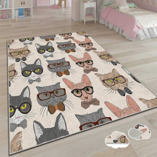 Covor pentru copii, Csbrghl-410, 140x220 cm, Multicolor