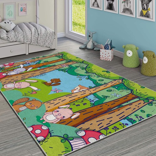 Covor pentru copii, Hmı Kdc-64, 160x230 cm, Multicolor
