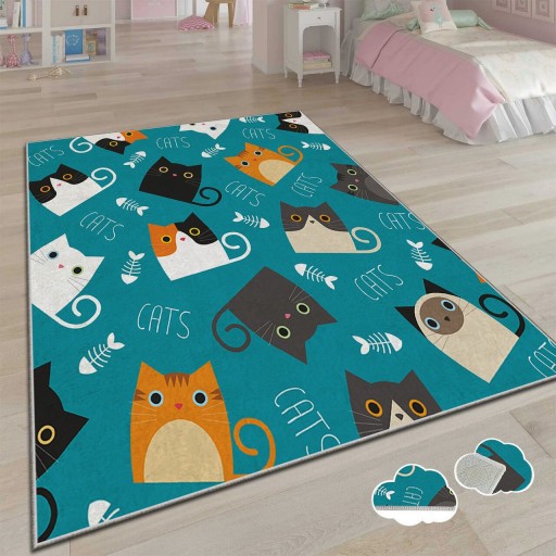 Covor pentru copii, Csbrghl-589, 180x280 cm, Multicolor