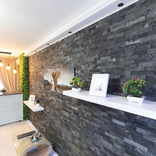 Panel Marmura Catania Black 15 x 60cm
