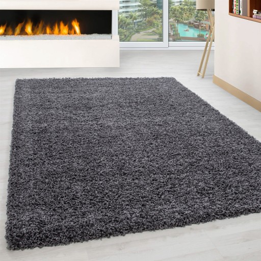 Covor, 1500AKGRI , 80x150 cm, Polipropilena, Gri inchis