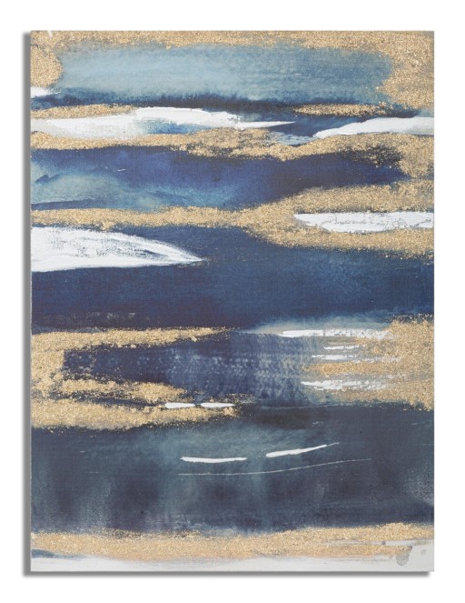 Tablou decorativ  Dark Blue, Mauro Ferretti, 60x80 cm, canvas pictat manual, multicolor
