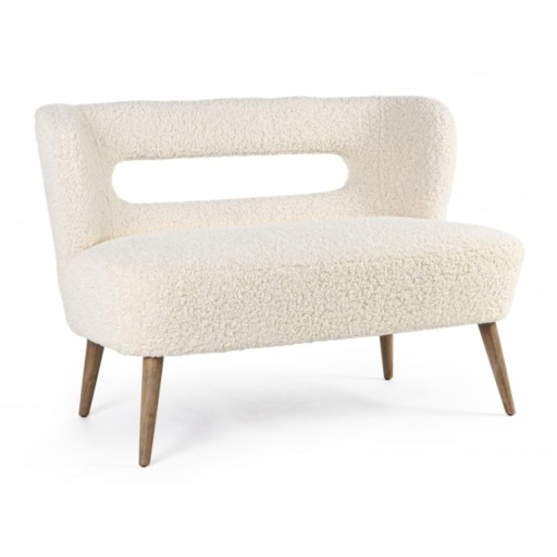 Canapea 2 locuri, Cortina, Bizzotto, 115x68x78 cm, lemn de pin/poliester