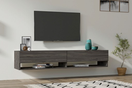 Comoda TV, Asse Home, Arges, 141x31x30 cm, PAL , Antracit