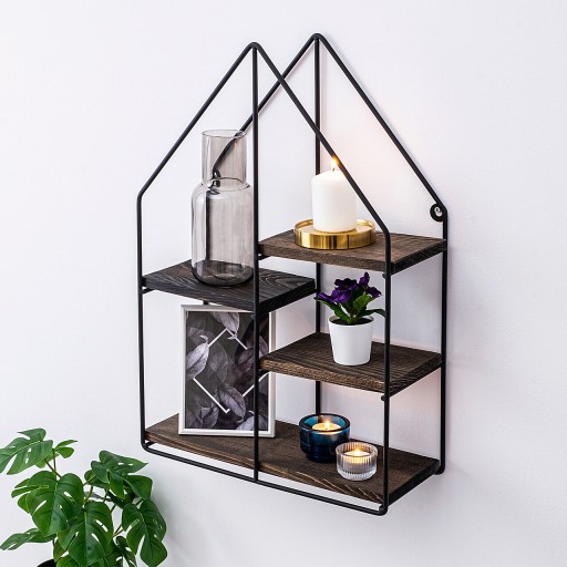 Raft de perete, Cerritos, Lilium, Lemn, Nuc negru