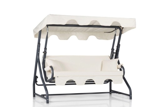 Balansoar de gradina 3 locuri, Clara, Olea 9, Metal, Multicolor