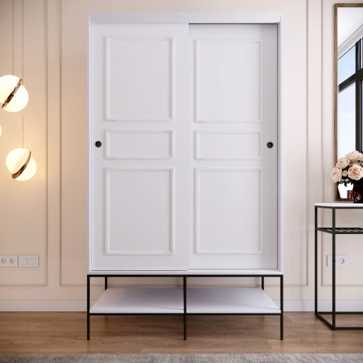 Dulap pentru haine, Comforty, Martin 120, 120x200x57 cm, PAL, Alb