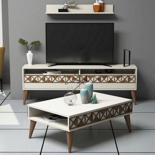 Set mobilier living, Hommy Craft, Line, PAL, Crem