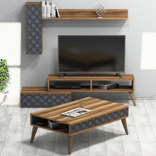 Set mobilier living, Hommy Craft, Planet, PAL, Nuc / Calcedonie