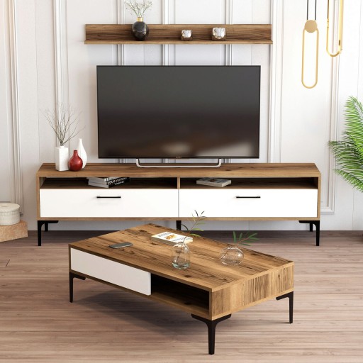 Set mobilier living, Hommy Craft, Istanbul, PAL, Nuc/Alb