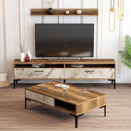 Set mobilier living, Hommy Craft, Istanbul, PAL, Nuc/Alb