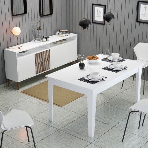 Set mobilier living, Hommy Craft, Milan 527, PAL, Alb