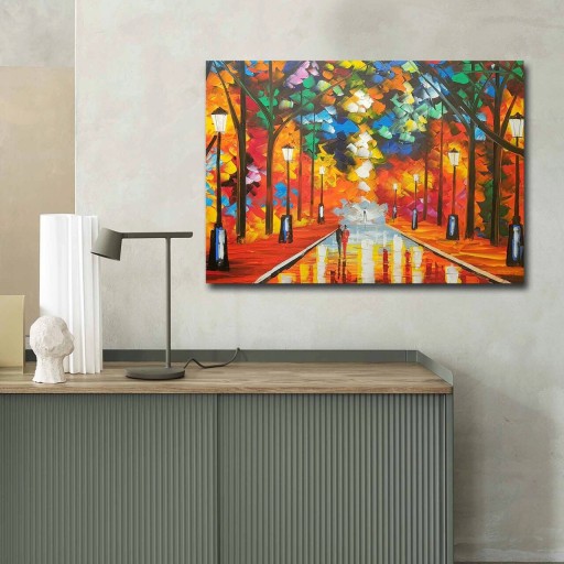 Tablou decorativ, 70100FAMOUSART-041, Canvas, 70 x 100 cm, Multicolor