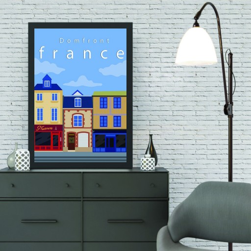Tablou decorativ, Domfront (40 x 55), MDF , Polistiren, Multicolor