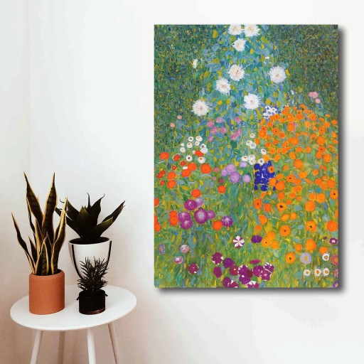 Tablou decorativ, 70100KLIMT001, Canvas, Lemn, Multicolor