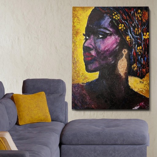 Tablou decorativ, OPL2012623757, Canvas, Cadru: 100% LEMN (grosime: 3 cm), Multicolor