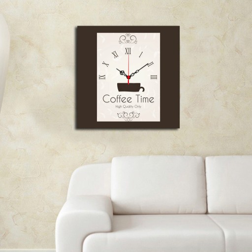 Ceas de perete, Msk-14, MDF, Dimensiune: 40 x 40 cm, Multicolor