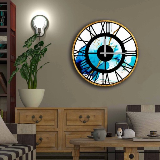 Ceas de perete, 5050MS-096, MDF, ø50 cm, Multicolor