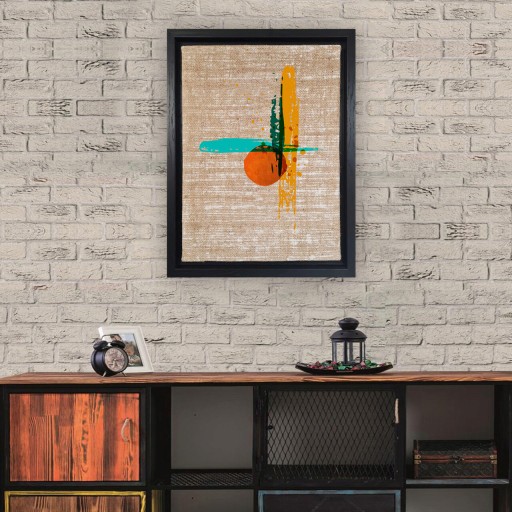 Tablou decorativ, LSJ61982536571, Iuta, Canvas, Multicolor