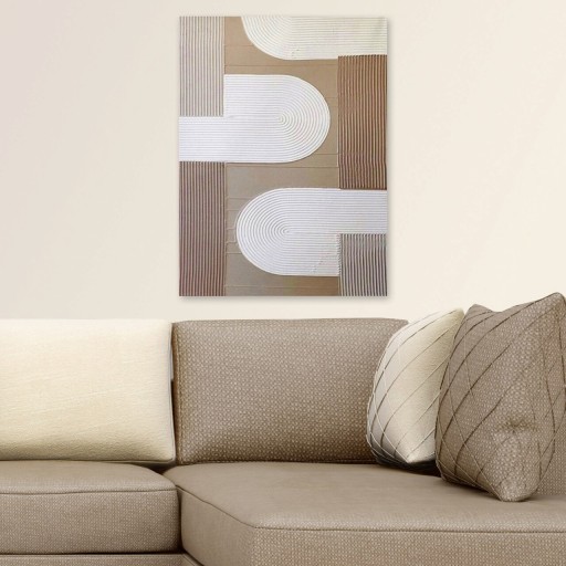 Tablou decorativ 3D, RFB10_5070, Canvas, Cadru: 100% LEMN (grosime: 3cm), Multicolor