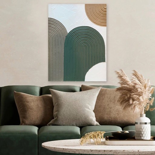 Tablou decorativ 3D, RFB2_70100, Canvas, Cadru: 100% LEMN (grosime: 3cm), Multicolor