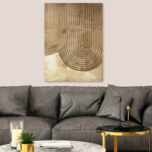 Tablou decorativ 3D, RFB22_5070, Canvas, Cadru: 100% LEMN (grosime: 3cm), Multicolor