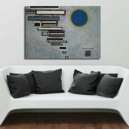 Tablou decorativ, 70100KANDINSKY015, Canvas, Lemn, Multicolor